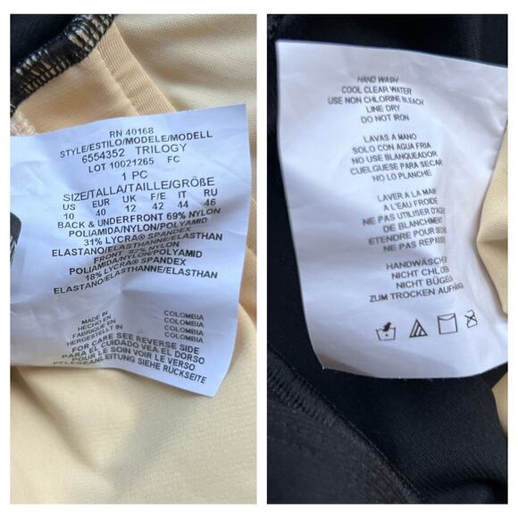 NEW Miraclesuit Spectra Trilogy One-Piece Swimsuit Size US/10 - Picture 6 of 7